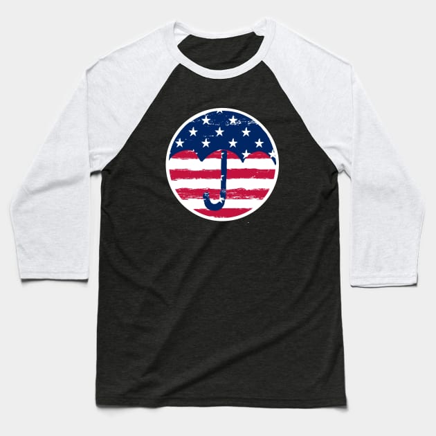 umbrella academy - american flag Baseball T-Shirt by gochiii